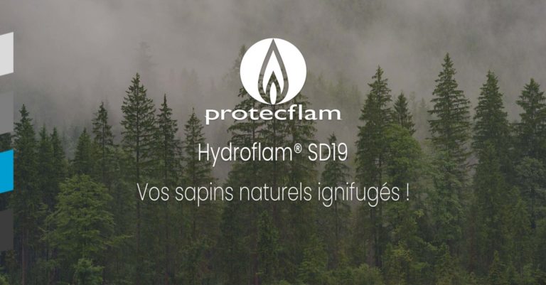 Mignature représentant une forêt de sapins afin d'illustrer notre produit ignifuge Hydroflam SD19