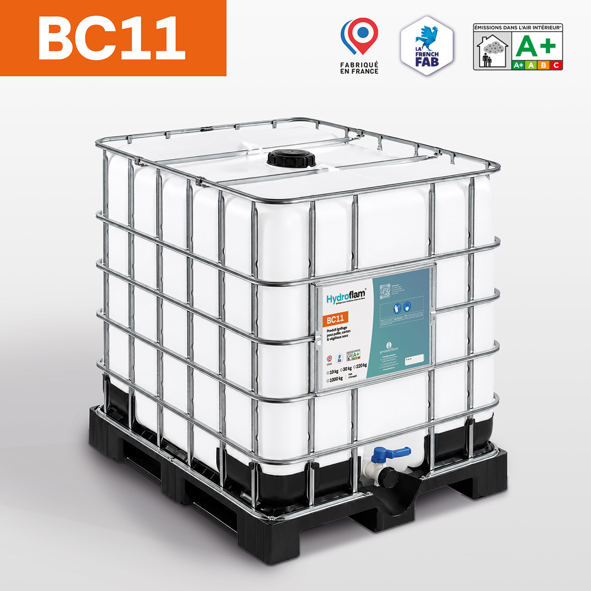 IBC Hydroflam® BC11 - Produit ignifuge pour paille, carton et végétaux secs - Protecflam